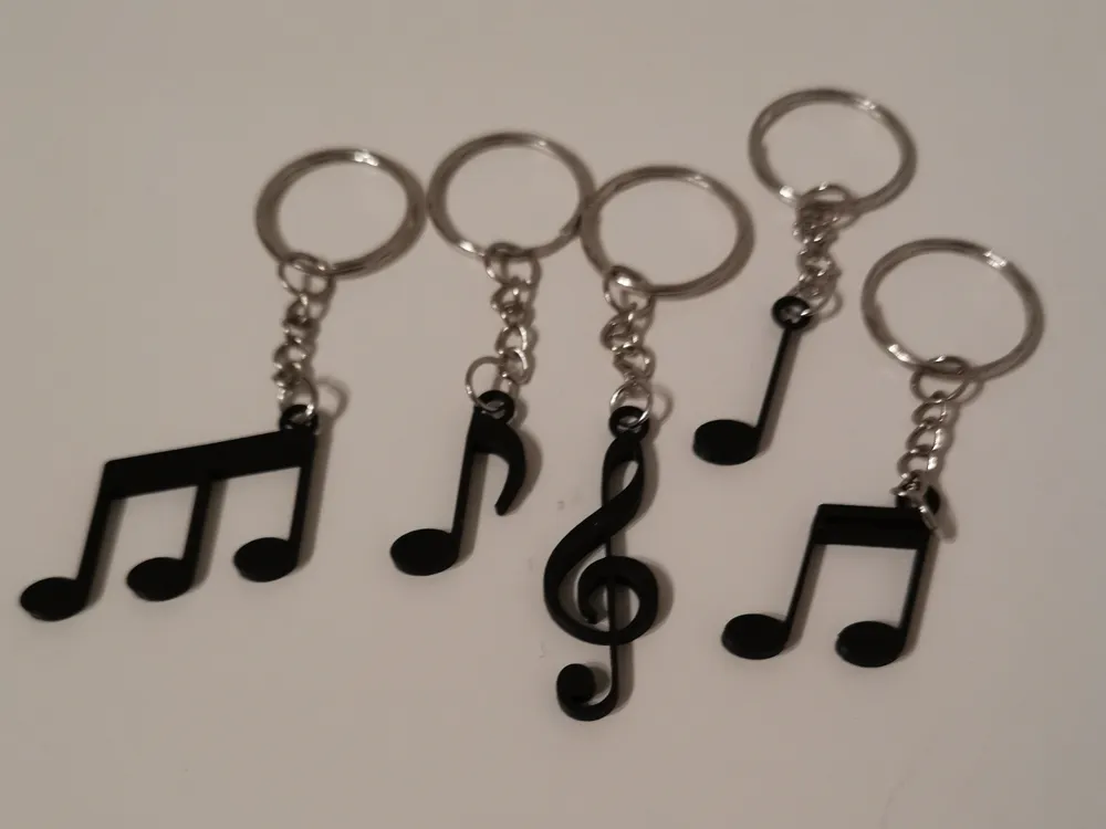 Llavero de Notas Musicales